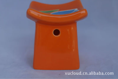 白云土色釉熏香炉/蜡烛台/陶瓷郁金香香炉 优雅陶瓷工艺品解析